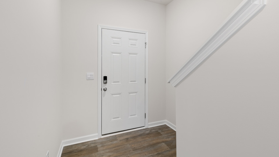 Living area with revwood flooring