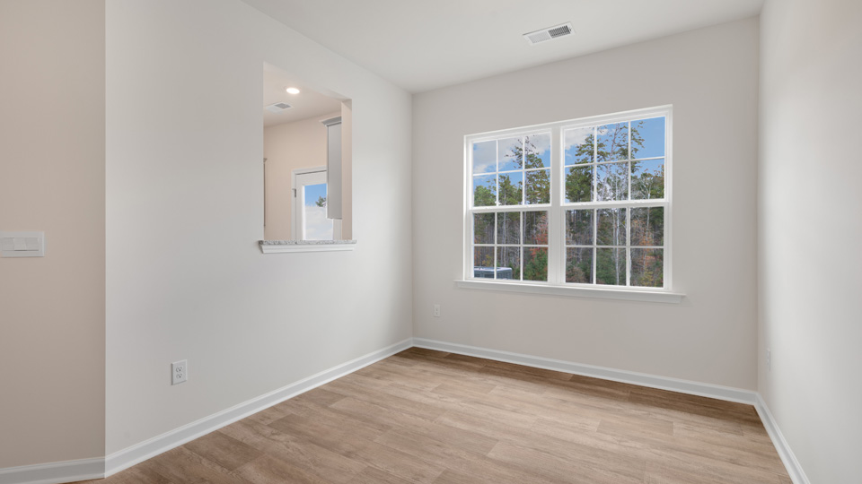 Living area with revwood flooring