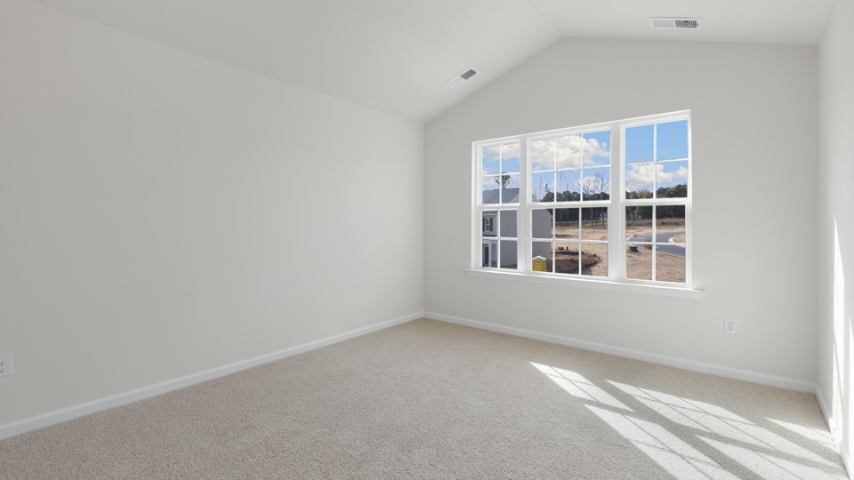 Bedroom with carpet