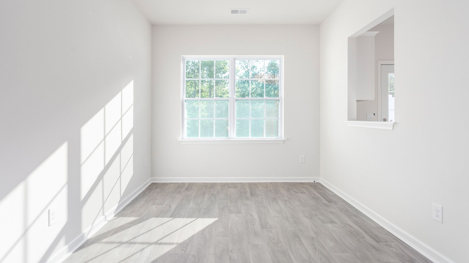 Living area with vinyl flooring