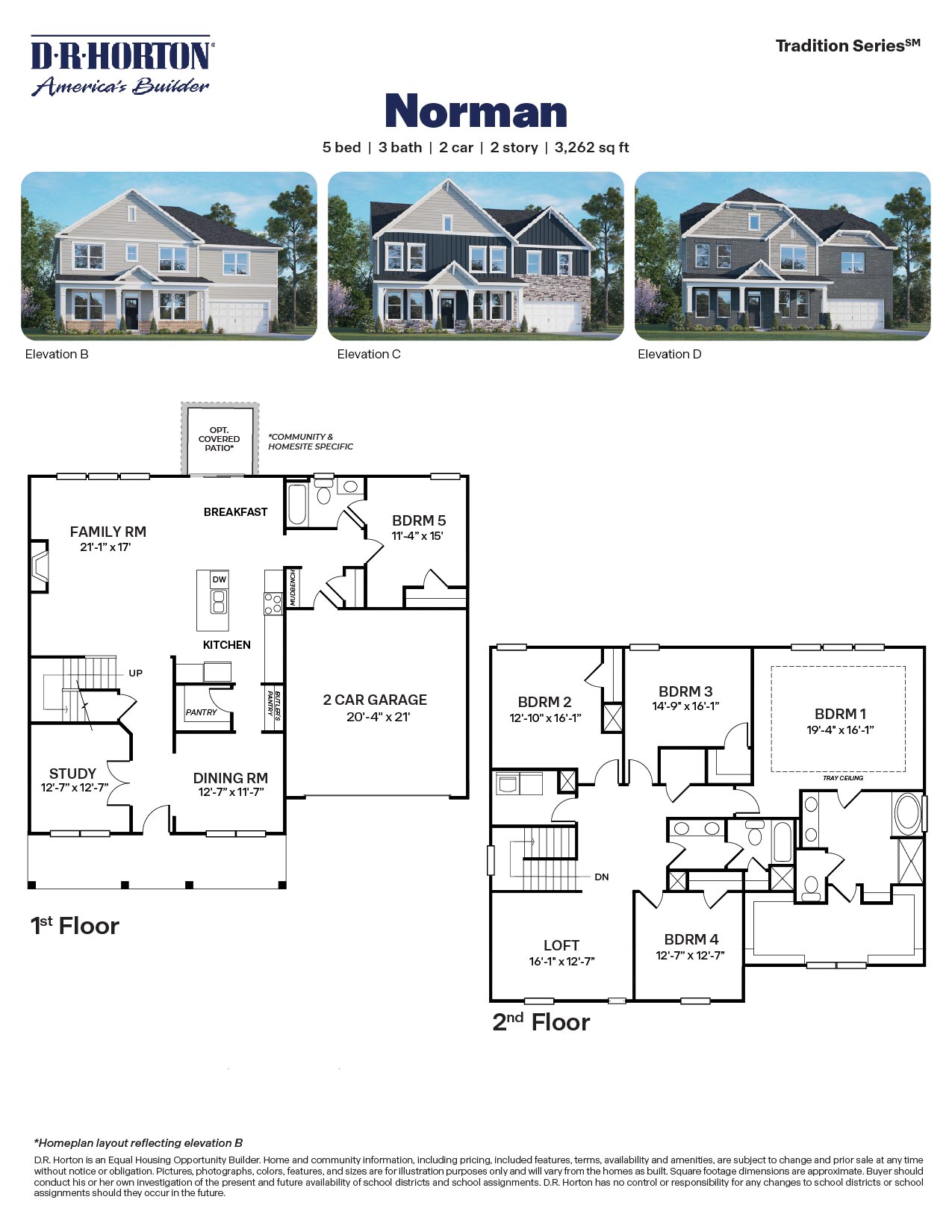 Floor Plan in The Manors at Galvins Ridge | Sanford, NC | D.R. Horton