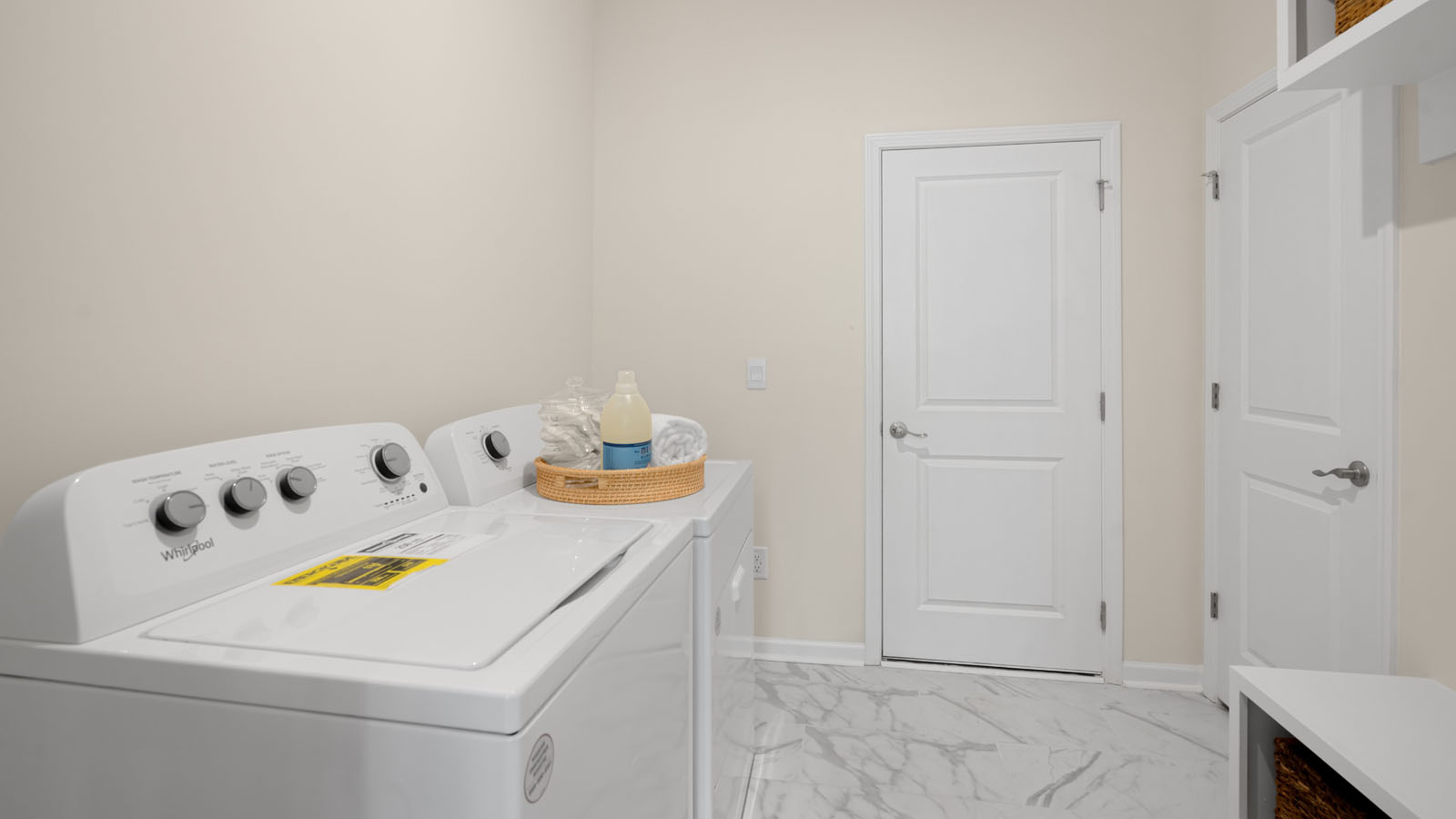 laundry room with washer and dryer