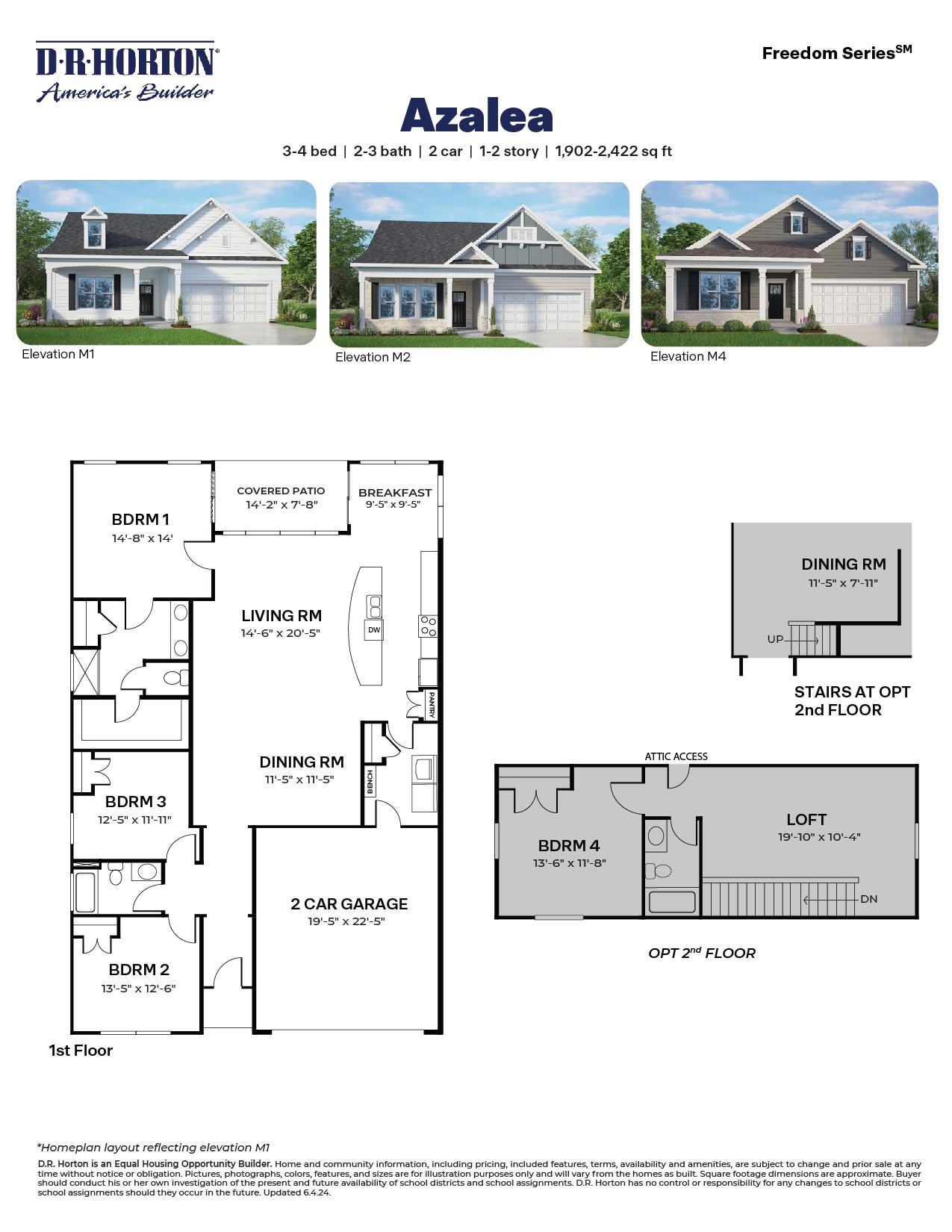 Floor Plan in South Pinehurst Cottages | Pinehurst, NC | D.R. Horton