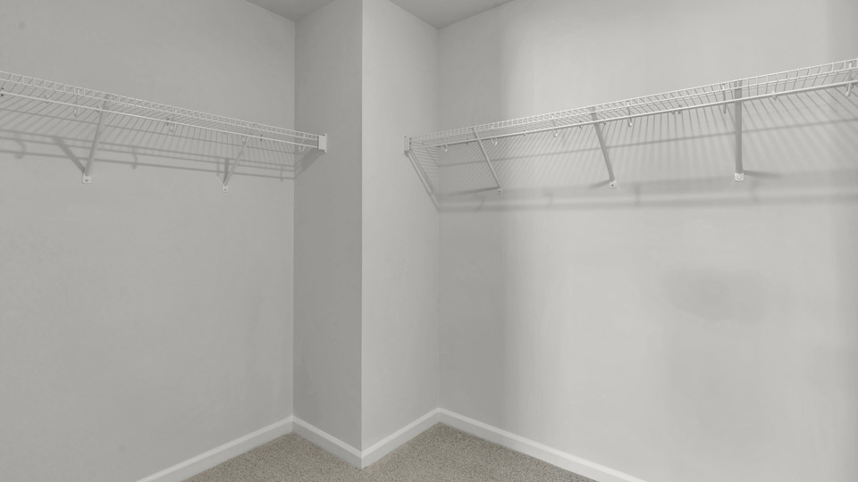 walk-in closet with wire shelving