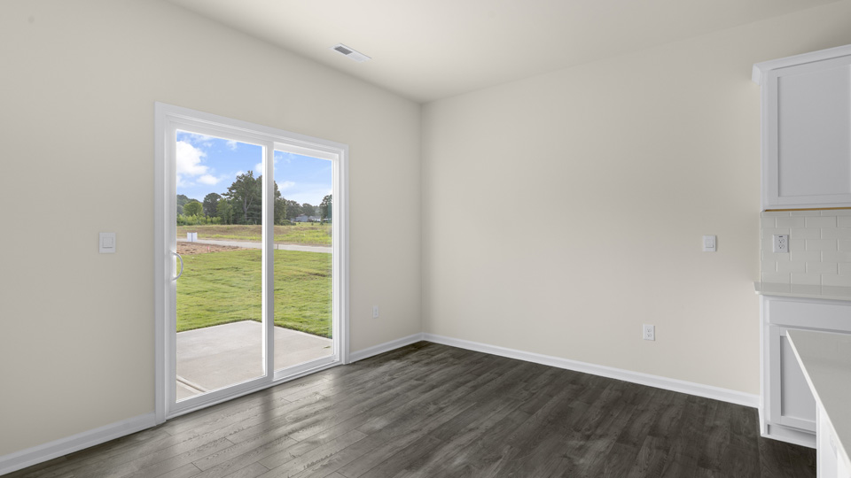 Living area with revwood flooring