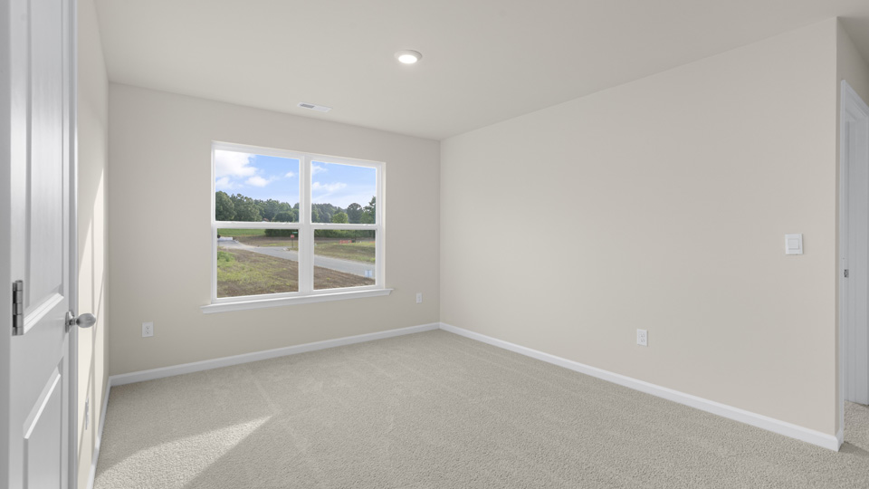 Loft area with carpet