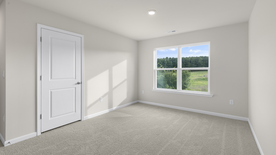 Loft area with carpet