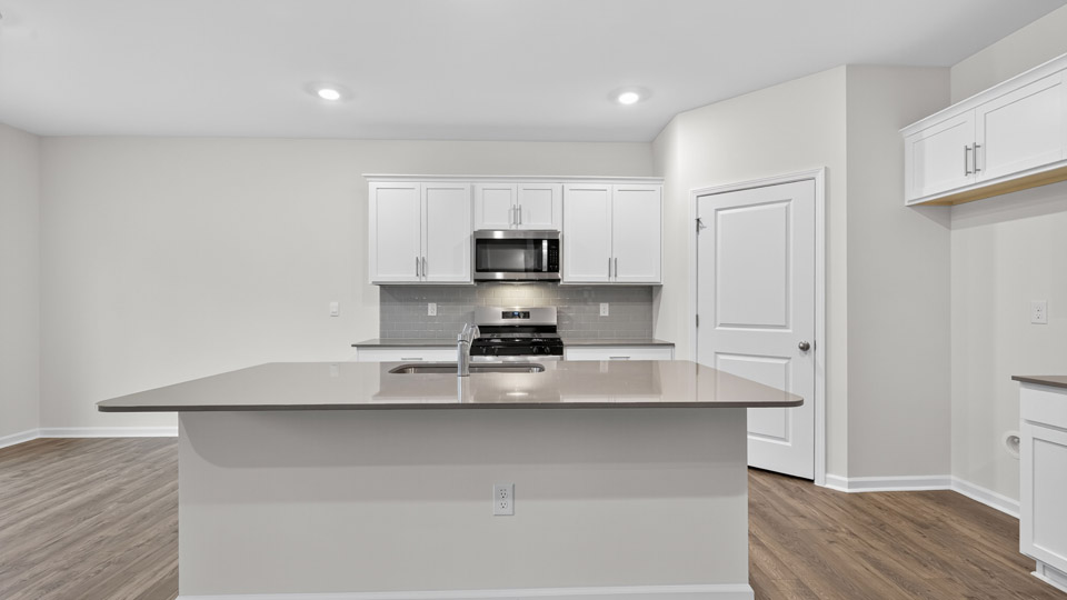 study with french doors and revwood flooring