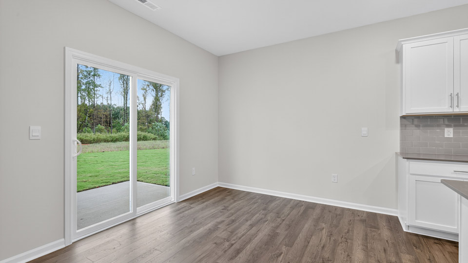 breakfast area with sliding glass doors