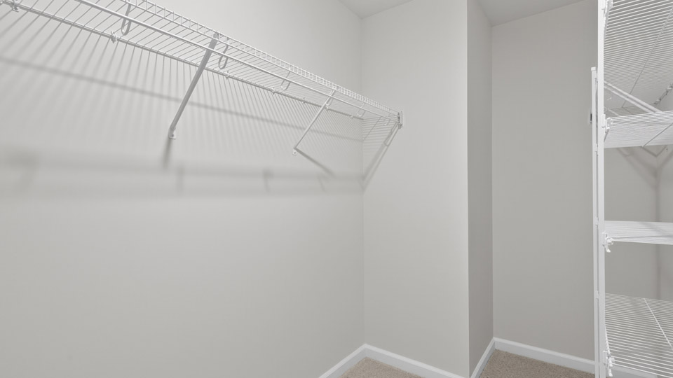walk-in closet with wire shelving