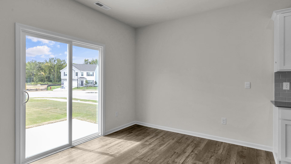 breakfast area with sliding glass doors