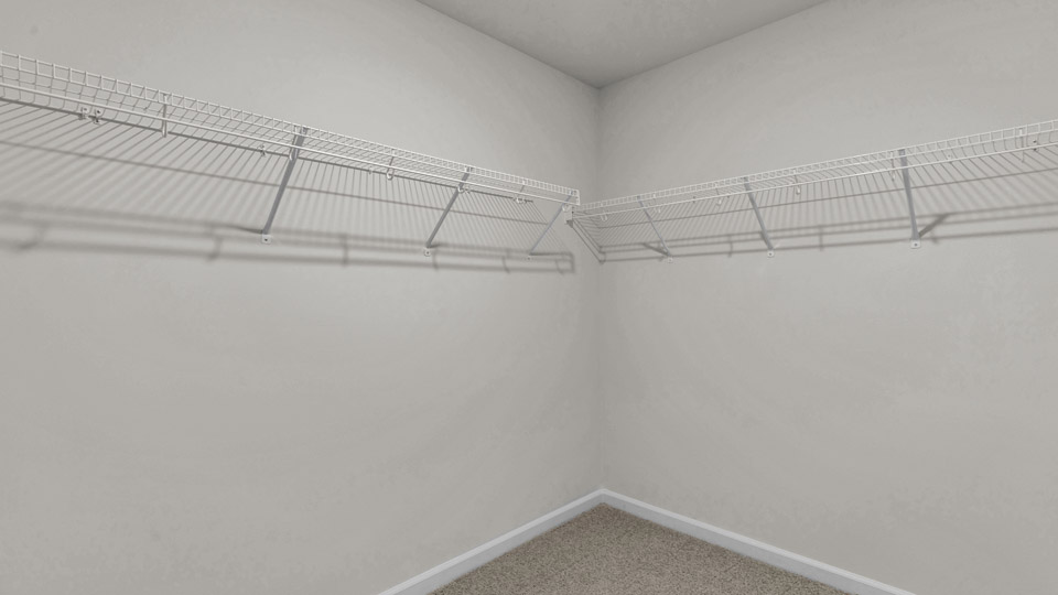 walk-in closet with wire shelvings