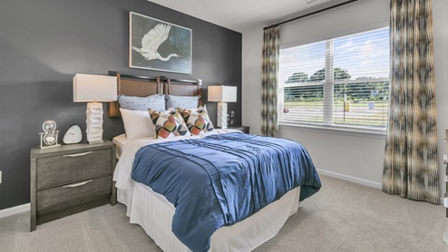 Hanover model bedroom with carpet