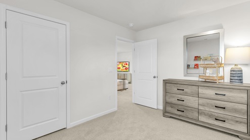 Hanover model bedroom with carpet