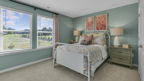 Hanover model bedroom with carpet