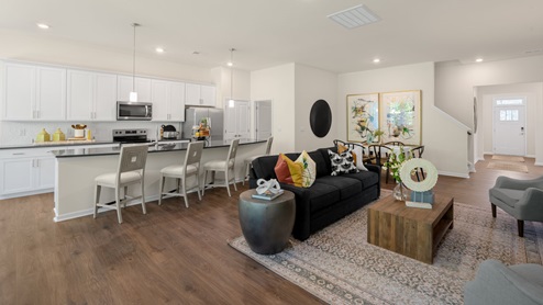 Azalea Model Living Room and Kitchen