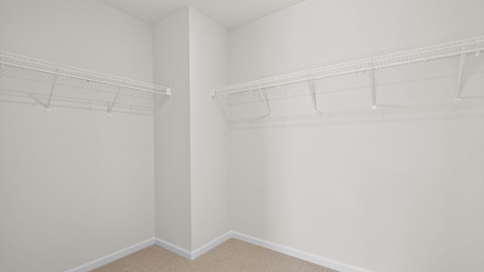 walk-incloset with wire shelving