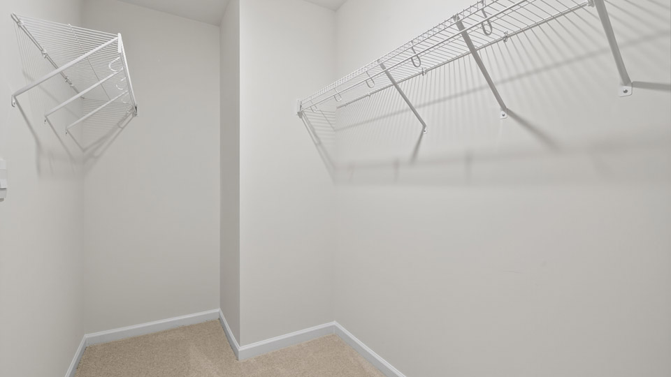 walk-in closet with wire shelving