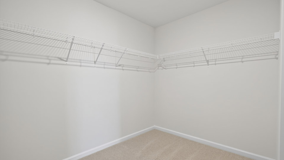 walk-in closet with wire shelving