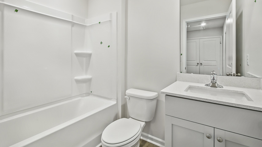 Bathroom with quartz countertops