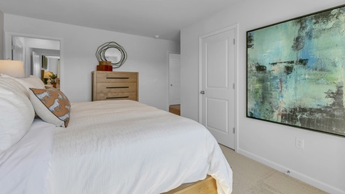 Pearson model bedroom with carpet