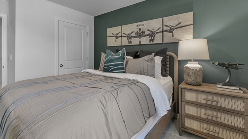 Pearson model bedroom with carpet