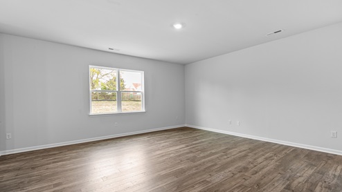 Living area with revwood flooring
