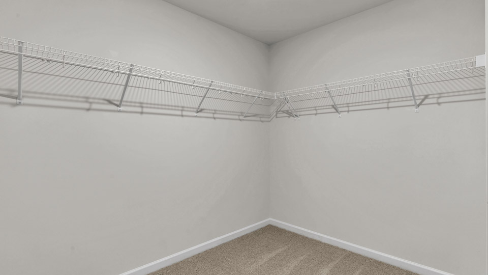 walk-in closet with wire shelving