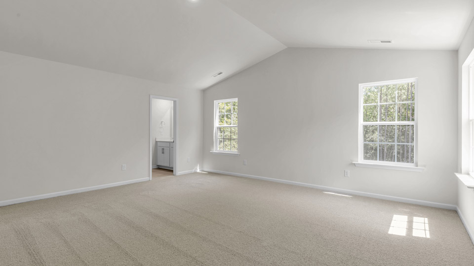 bedroom with carpet