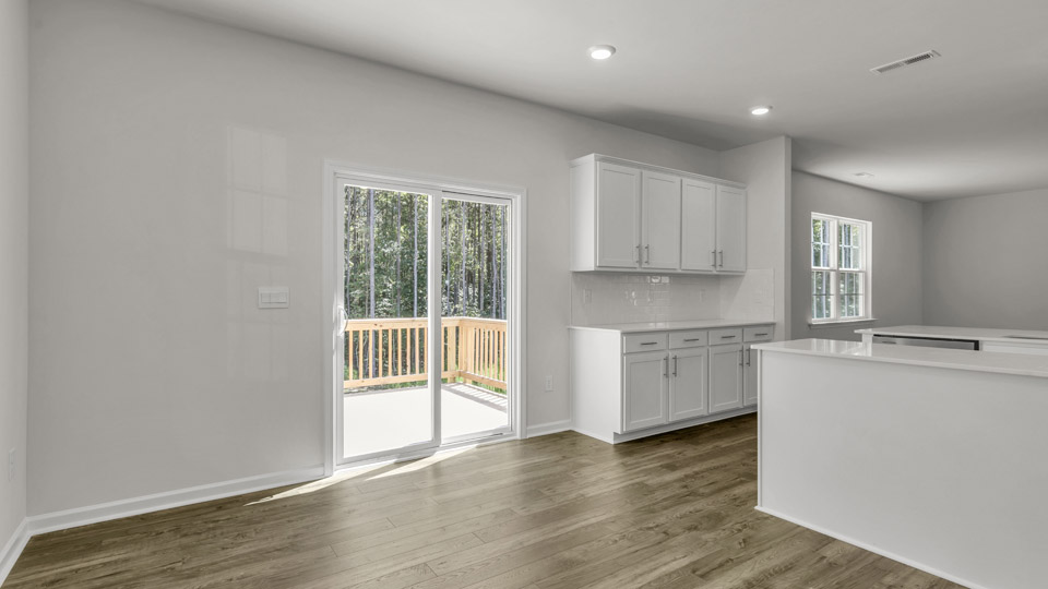 kitchen and sliding glass doors