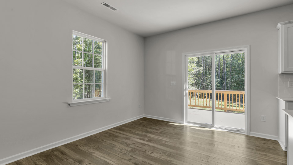 breakfast area with sliding glass doors