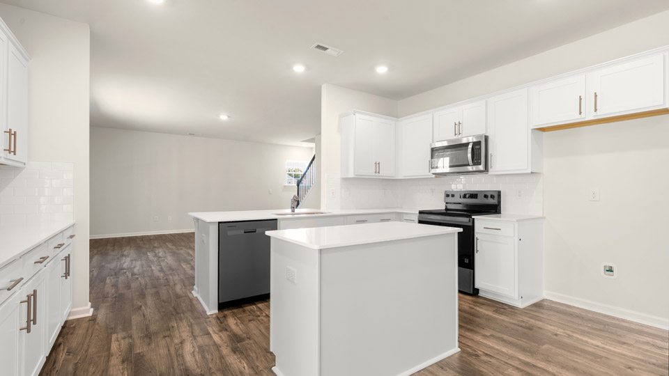 kitchen with quartz countertops