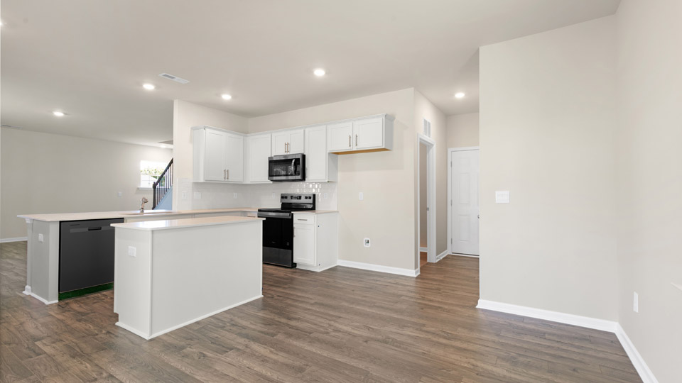 kitchen with quartz countertops