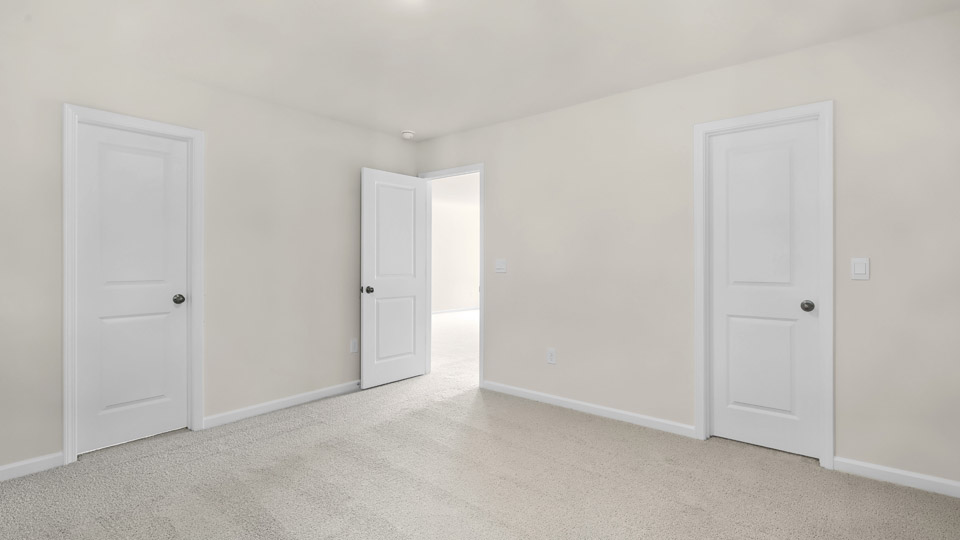 bedroom with carpet