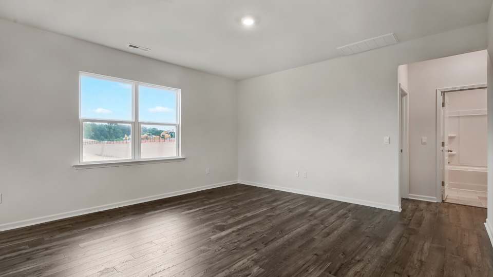 Living area with revwood flooring