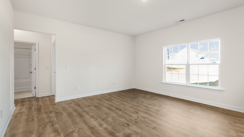 Living area with revwood flooring