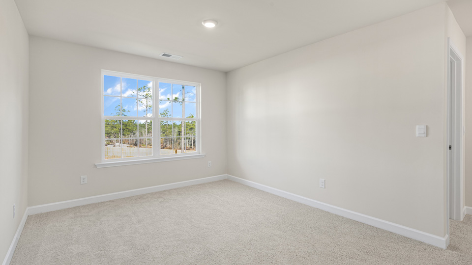 Loft area with carpet