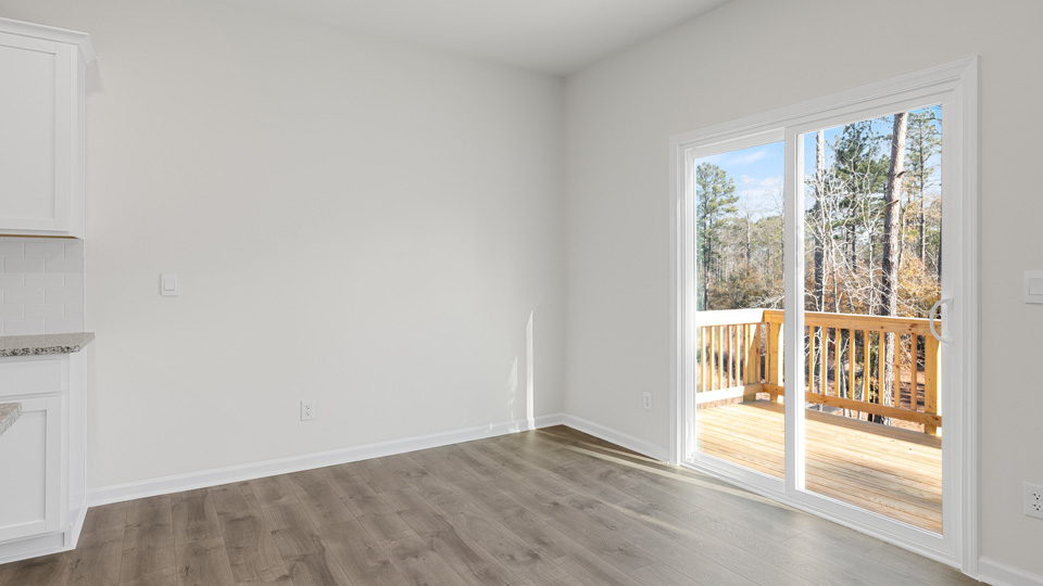 Living area with revwood flooring
