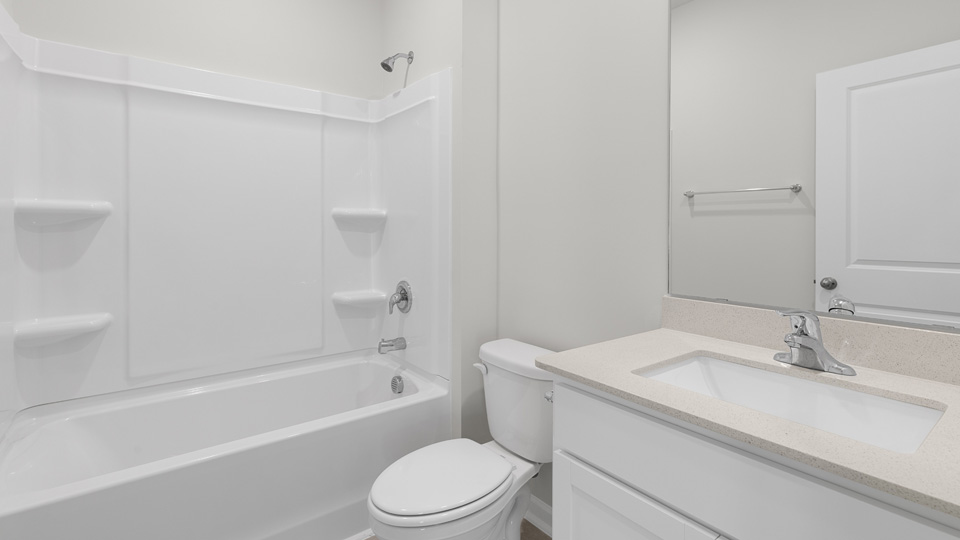 Bathroom with quartz countertops