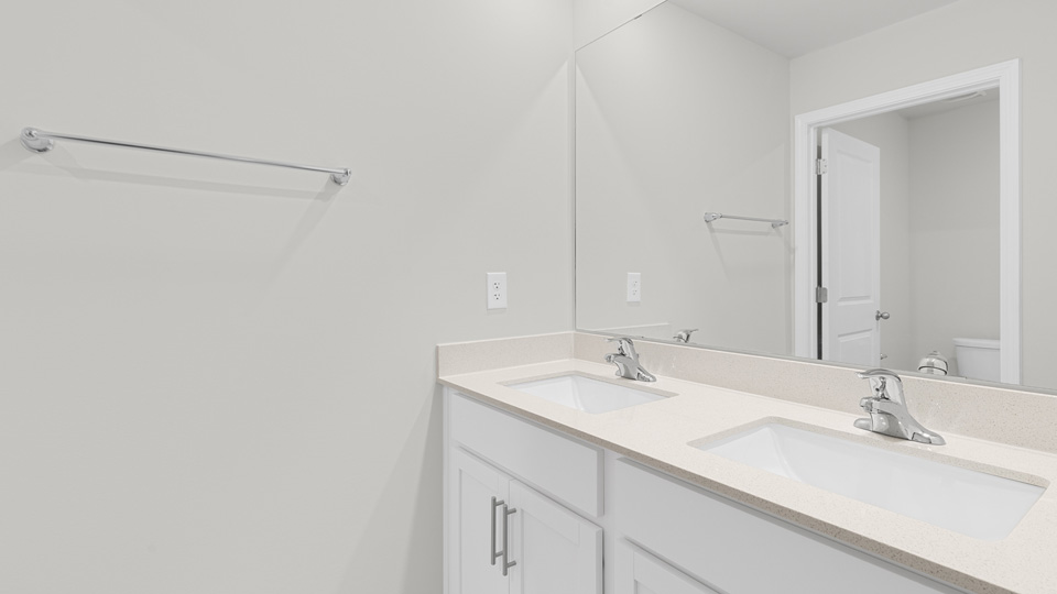 Bathroom with quartz countertops