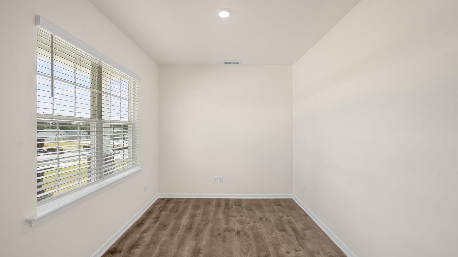 Flex room with french doors