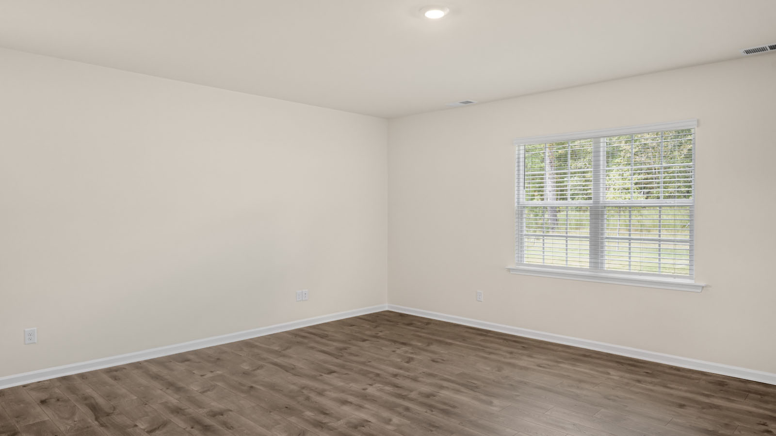 Living area with revwood flooring