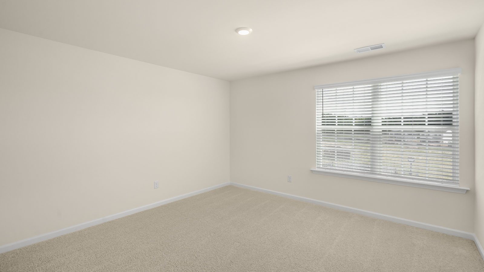 Bedroom with carpet flooring