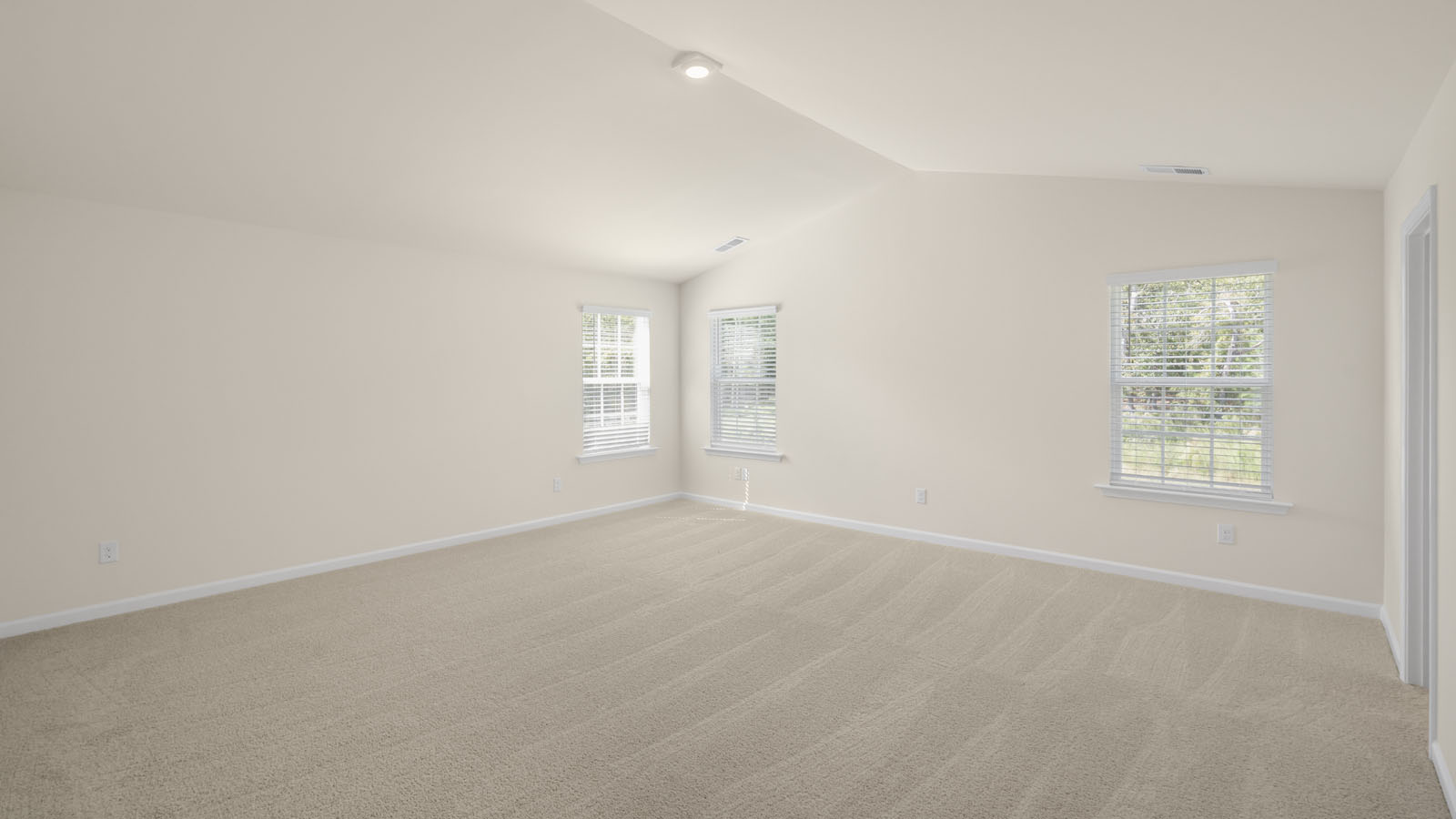 Bedroom with carpet flooring