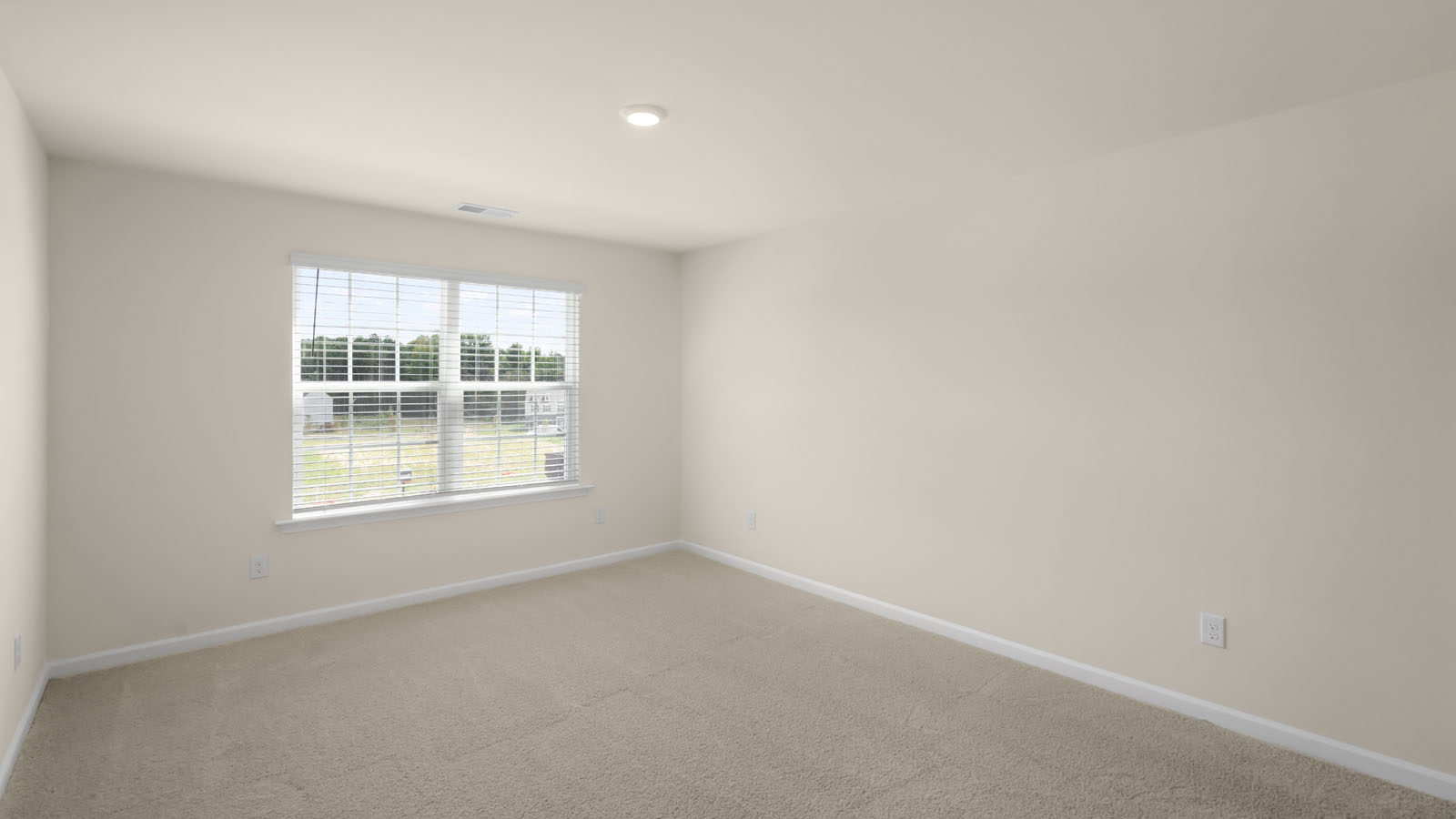 Bedroom with carpet flooring