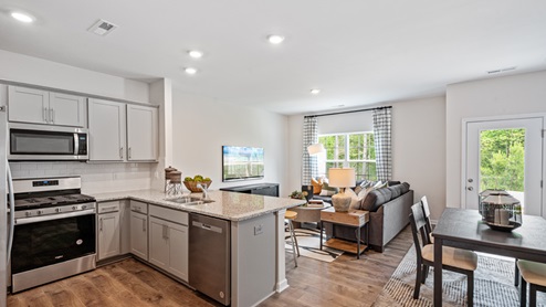 Powell Pearson Model Living and Kitchen