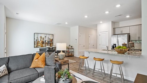 Powell Pearson Model Living and Kitchen