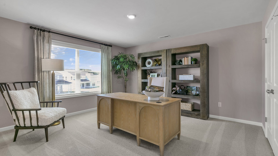 lex room with large windows, french doors