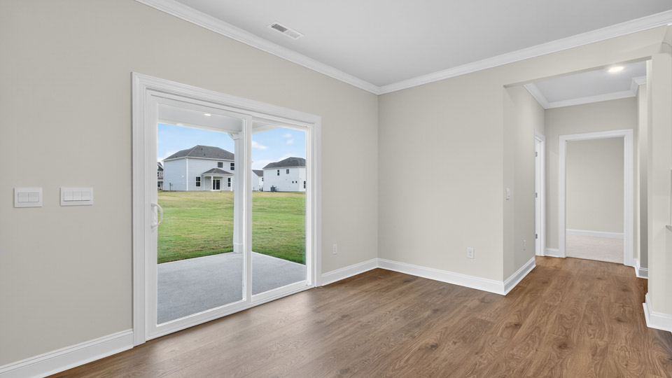 sliding glass doors to patio