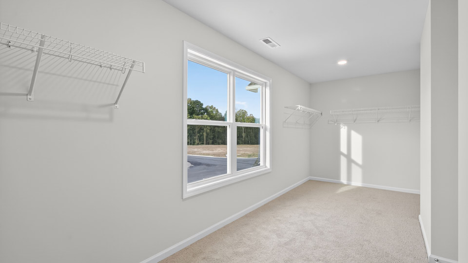 walk-in closet with wire shelving